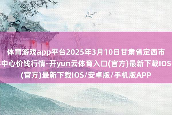 体育游戏app平台2025年3月10日甘肃省定西市缓慢马铃薯轮廓交游中心价钱行情-开yun云体育入口(官方)最新下载IOS/安卓版/手机版APP