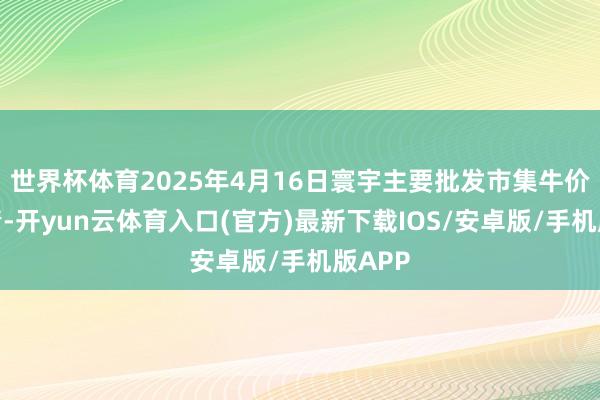 世界杯体育2025年4月16日寰宇主要批发市集牛价钱行情-开yun云体育入口(官方)最新下载IOS/安卓版/手机版APP