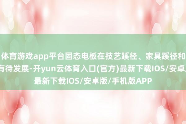体育游戏app平台固态电板在技艺蹊径、家具蹊径和买卖蹊径上均有待发展-开yun云体育入口(官方)最新下载IOS/安卓版/手机版APP